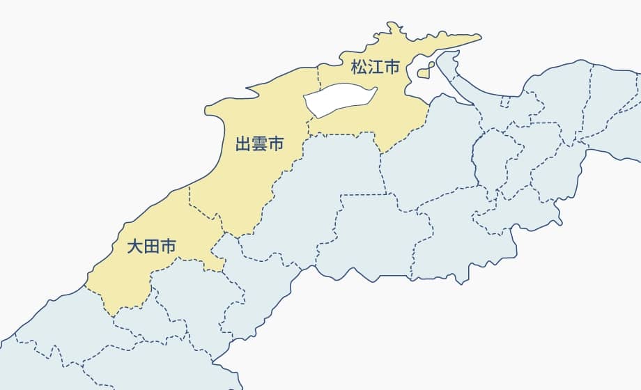 対応エリアのマップ